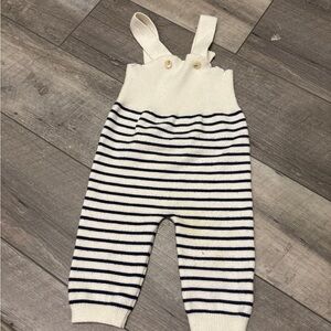 Striped Knit Overalls for Kids